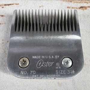 Oster Clipper Blade No 70 Size 3 1/2 Professional Detachable Barber Blade Used